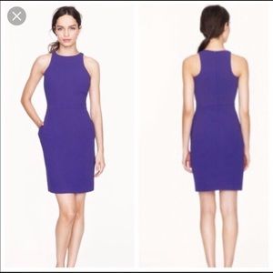 J. Crew purple crepe dress
